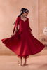 Maroon Anarkali Set
