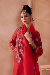 Red Kurta Set