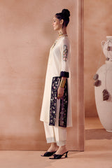 Ivory/ Black Kurta Set (RTS)