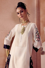 Ivory/ Black Kurta Set (RTS)