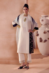 Ivory/ Black Kurta Set (RTS)