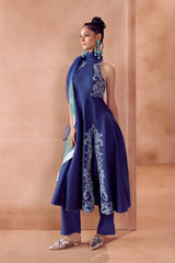 Blue Anarkali Set