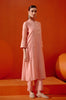 Pink Silk Chanderi Embroidered Kurta Set
