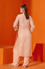 Beige Embroidered Cape and Pant Set
