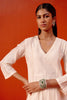 Ivory Silk Chanderi Patra Embellished Kurta Set