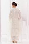 Kareena Kapoor Khan in Ivory Embroidered Silk Chanderi Kurta Set