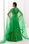 Green Dori Embroidered Lehenga Set