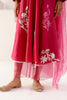 Fuchsia Pink Embroidered Chanderi Anarkali Set