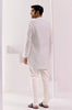 Ivory Cotton Silk Blend Pin Tucks Kurta Set
