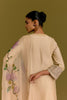 Beige handpaint kurta set