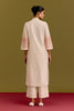 Ivory pink embroidered kurta set