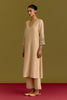 Beige handpaint kurta set