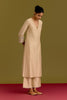 Beige handpaint kurta set