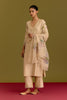 Beige handpaint kurta set