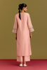 Pink handpaint kurta set