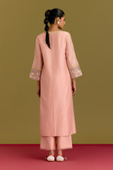 Pink handpaint kurta set (RTS)