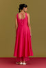 Fuchsia Cotton Silk Satin Anarkali set