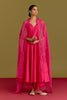 Fuchsia Cotton Silk Satin Anarkali set