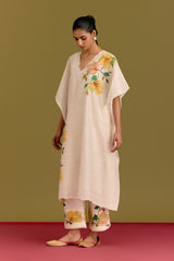 Ivory handpaint kaftan set