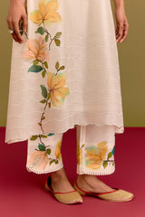 Ivory handpaint kaftan set