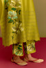 Green handpaint kaftan set