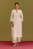 Ivory woven kurta set