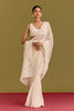 Ivory Embroidered Saree Set