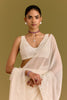 Ivory Embroidered Saree Set