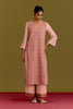 Pink hand block print kurta set