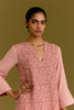 Pink hand block print kurta set