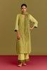 Lime Green hand block print kurta set