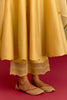 Akansha Ranjan Kapoor in Yellow Cotton Silk Satin Anarkali set