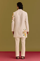 Ivory Handpainted Kurta set