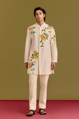 Ivory Handpainted Kurta set