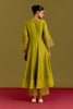 Green Silk Chanderi Anarkali set