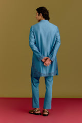 Blue Embroidered Kurta set