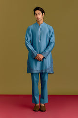 Blue Embroidered Kurta set
