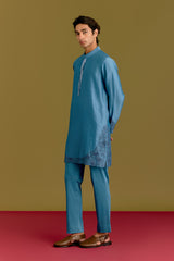 Blue Embroidered Kurta set