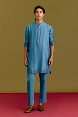 Blue Embroidered Kurta set