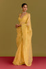 Yellow Embroidered Saree Set