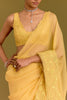 Yellow Embroidered Saree Set