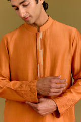 Orange Kurta Set
