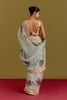 Blue Handpaint Saree Set