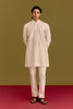 Ivory/Pink Embroidered Kurta set