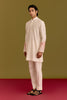 Ivory/Pink Embroidered Kurta set