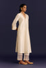 Ivory Chinniya Silk Embroidered Kurta Set