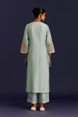 Powder Blue Embroidered Kurta Set