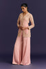 Pink Organza Modal Satin Embroidered Sharara Set