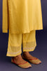 Yellow Silk Chanderi Embroidered Kurta Set