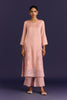 Pink Raw Silk Satin Dori Embridered Kurta set